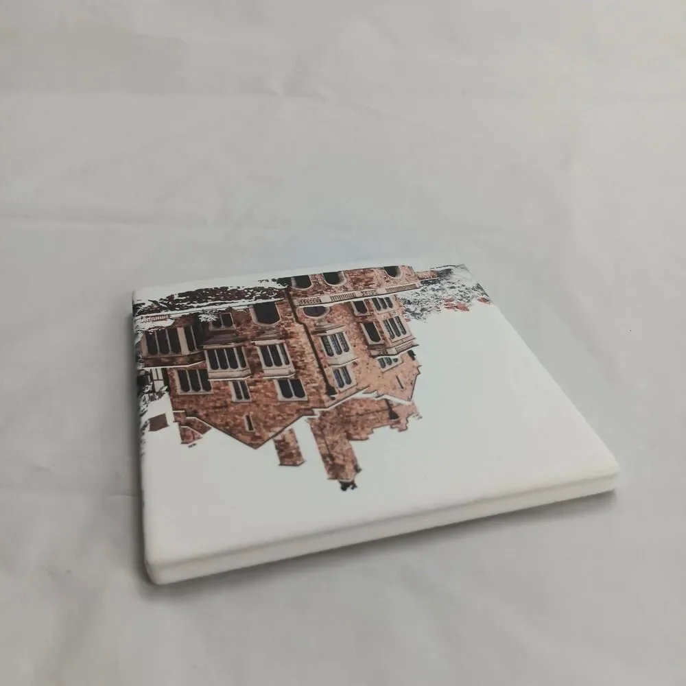Glen Eyrie Castle Souvenir Coaster Single Replacement Colorado Springs Cork Back